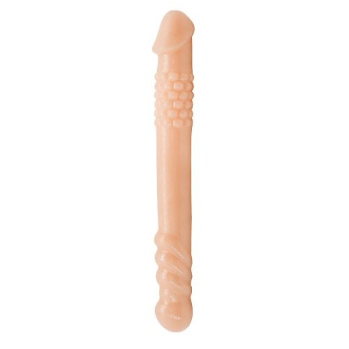 Dildo Dublu Toyz4Lovers 25,4 cm - Natural##