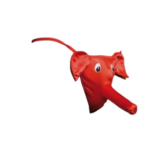 Chilot Funny Barbati, Elefantul Jumbo, Rosu S-L - detaliu design