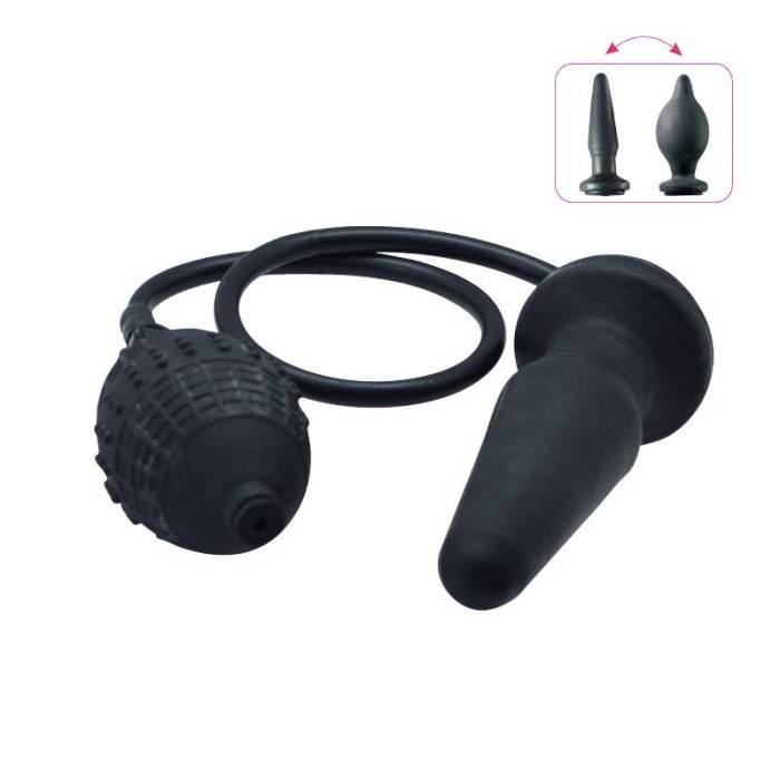 Dildo Anal Gonflabil Toyz4Lovers 12,3 cm - Negru##
