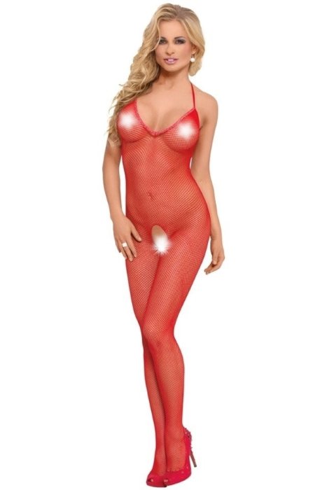 Catsuit Body Red Softline S-L# - vedere frontala