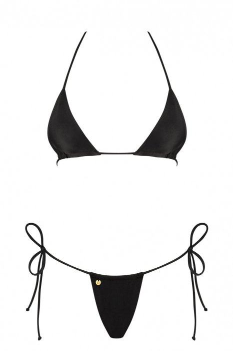 Costum de baie Bella Vista, Obsessive, Negru, S/L# - vedere laterala