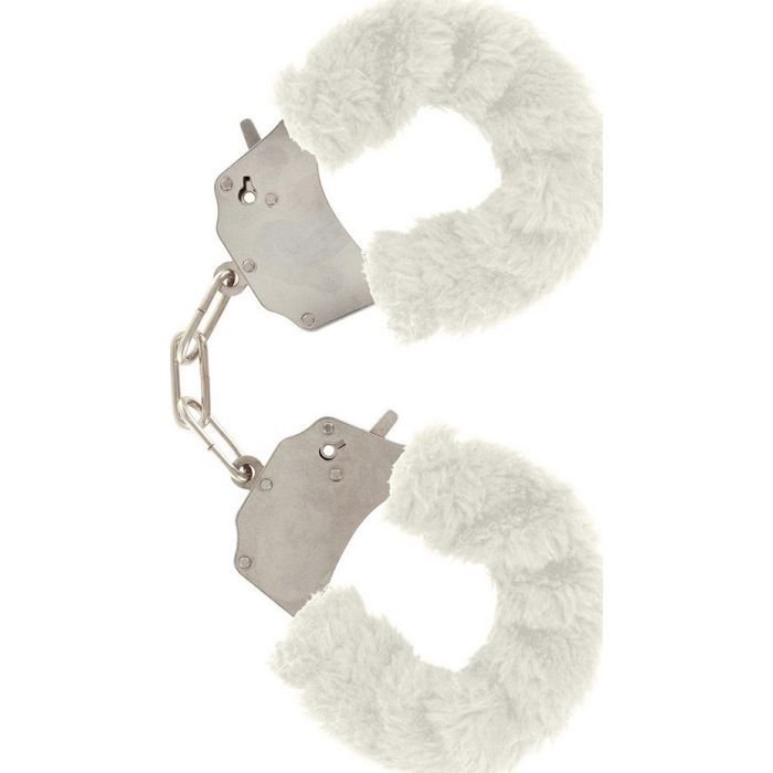 Catuse Plus ToyJoy "Furry Fun Cuffs" Alb