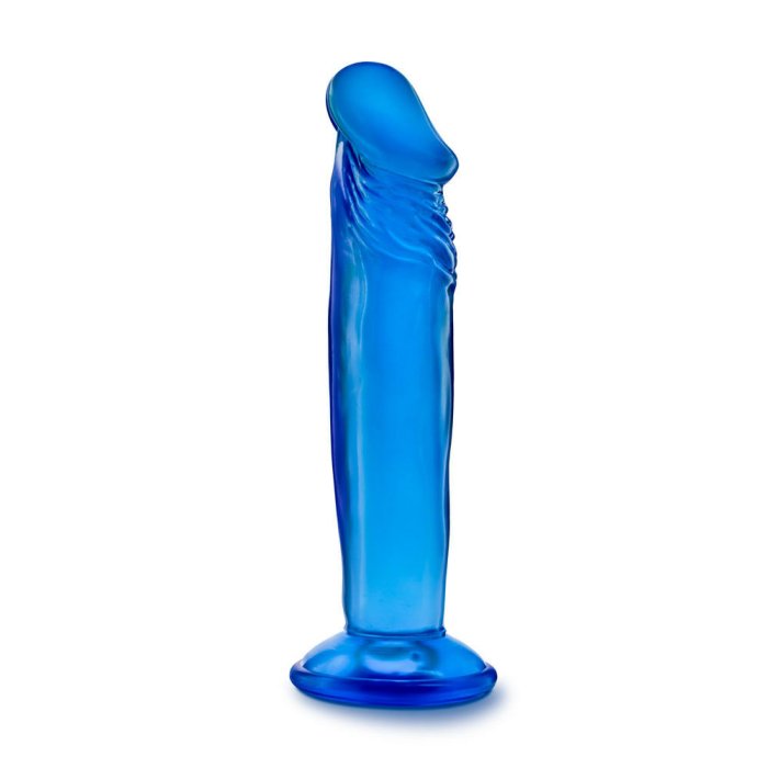 Dildo Blush "Blue Clear" 16,51 cm - Albastru - dimensiuni complete