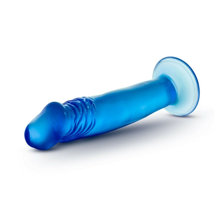 Dildo Blush "Blue Clear" 16,51 cm - Albastru - detaliu design