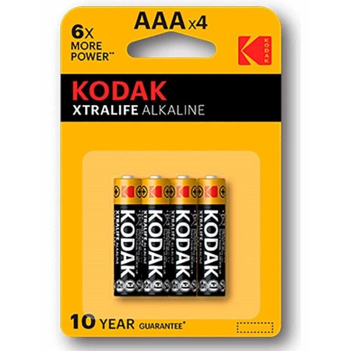 Alkaline Batt. Kodak Xtralife AAA LR3 (4) - vedere frontala