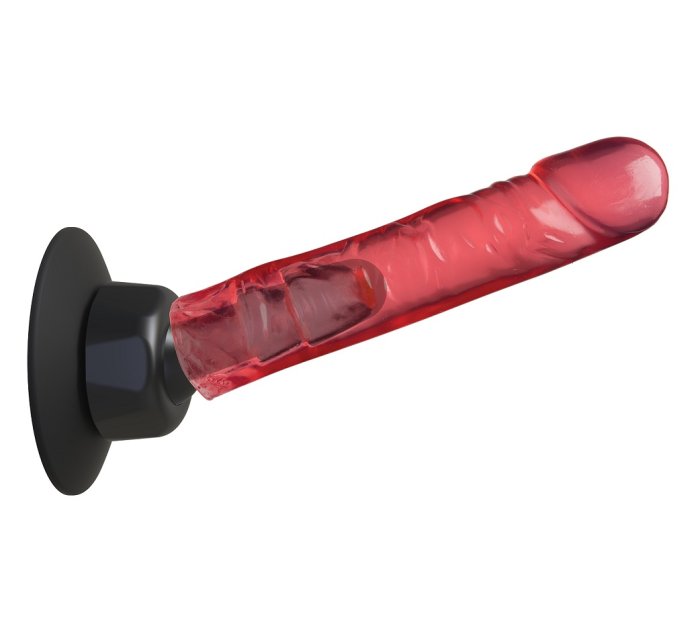 Dildo Vac-U-Lock Pink Crystal Jellies - detaliu design