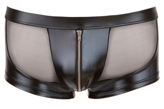 Boxeri Barbati Black Panther, Negru Wetlook Transparent# - dimensiuni complete