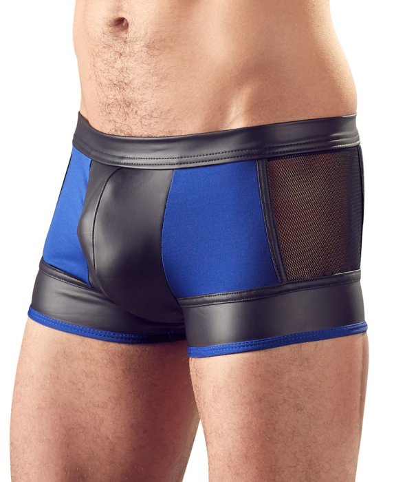 Boxeri Barbati Blue Panther, Wetlook# - culoare si material