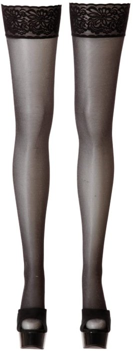 Ciorapi Lurex Black Hold Ups Glitter# - detaliu design