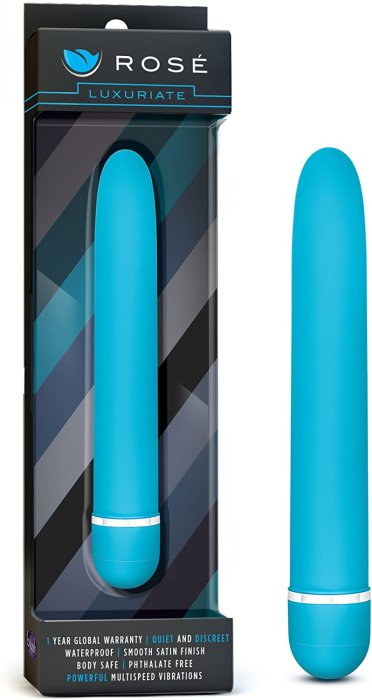 Vibrator Turquoise, Rose Luxuriate Blue, Blush - detaliu finisaj