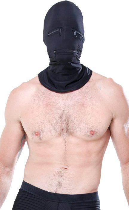 Cagula Pipedream "Zipper Face Hood" - Negru##