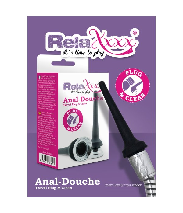 Set Cap de Dus Irigator Intim Shower Anal 9 CM, RelaXxxx - culoare si material