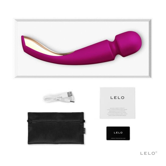 Vibrator si Aparat Masaj LELO "Smart Wand Large 2" 31 cm - Roz - culoare si material