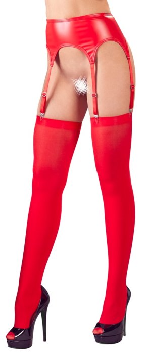 Set Portjartier Rosu cu ciorapi, Ferrari# - detaliu design