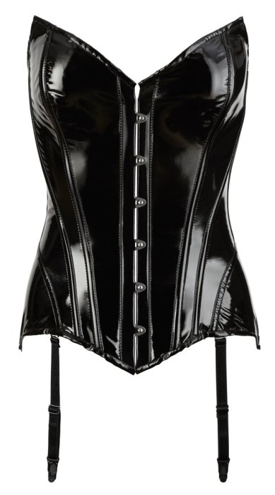 Latex Look Corset Donna#