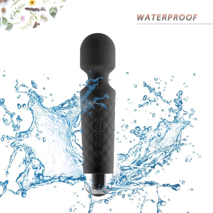 Aparat de masaj, Vibrator Negru, 10 Viteze, Yoba - accesorii incluse