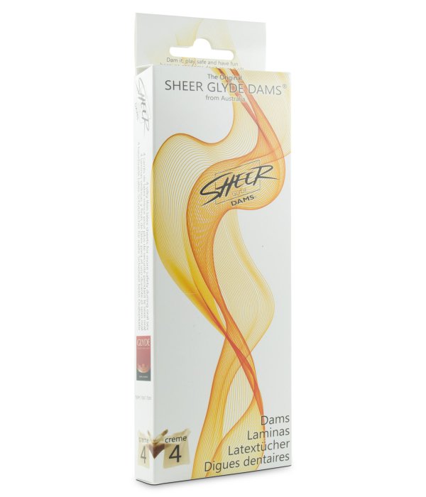 Prezervative Femei Sheer Oral Dams, Aroma Vanilie - vedere frontala