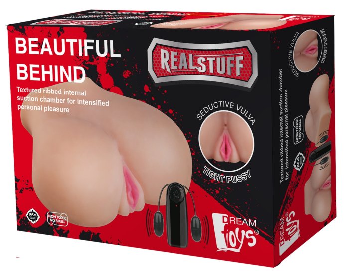 Masturbator Real Stuff "Beautiful Behind" 22 cm - Natural##