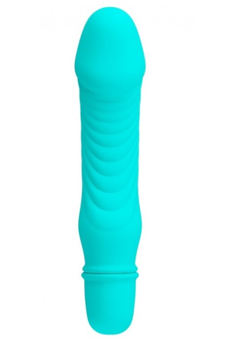 Mini Vibrator Pretty Love Stev turquoise, 10 Vibratii - detaliu design
