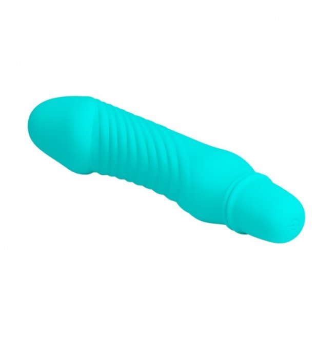 Mini Vibrator Pretty Love Stev turquoise, 10 Vibratii - dimensiuni complete