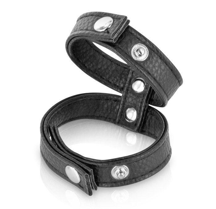 Inel Penis, Double Cockring, leather, Fetish Tentation#