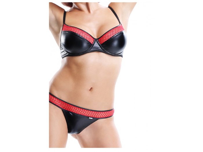 Lenjerie Sexy WetLook Masuyo Shibari Demoniq - Negru