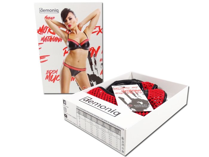 Lenjerie Sexy WetLook Masuyo Shibari Demoniq - Negru