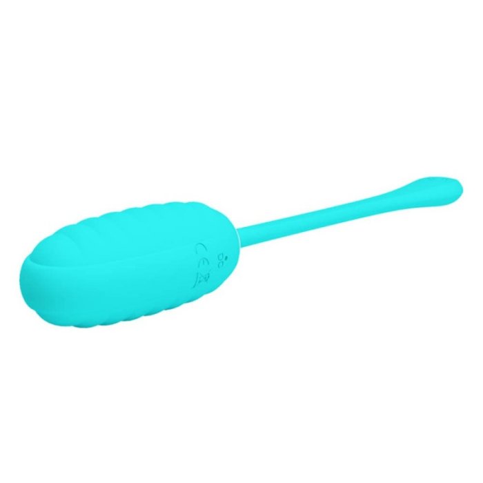 Ou cu vibratii reincarcabil  Pretty Love »Franklin« 19,7 cm - Turcoaz