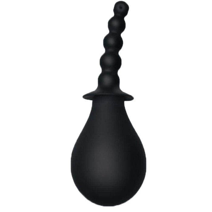 Irigator igiena intima Douche Deluxe Black silicon negru - detaliu design