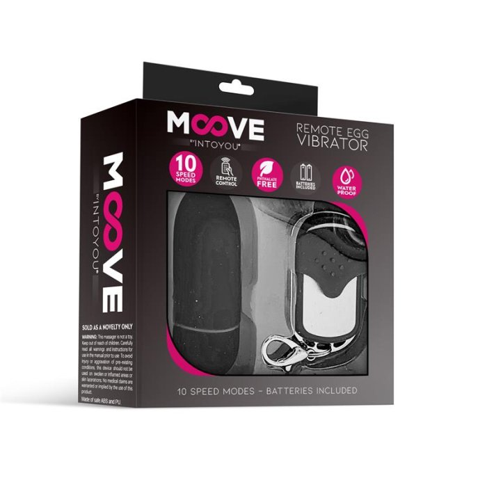 Ou Vibrator MOOVE Egg Remote Control Negru - detaliu design