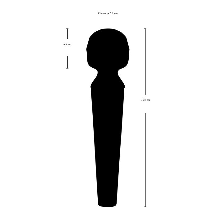 Aparat Masaj You2Toys »Power Wand« 31 cm - Negru##