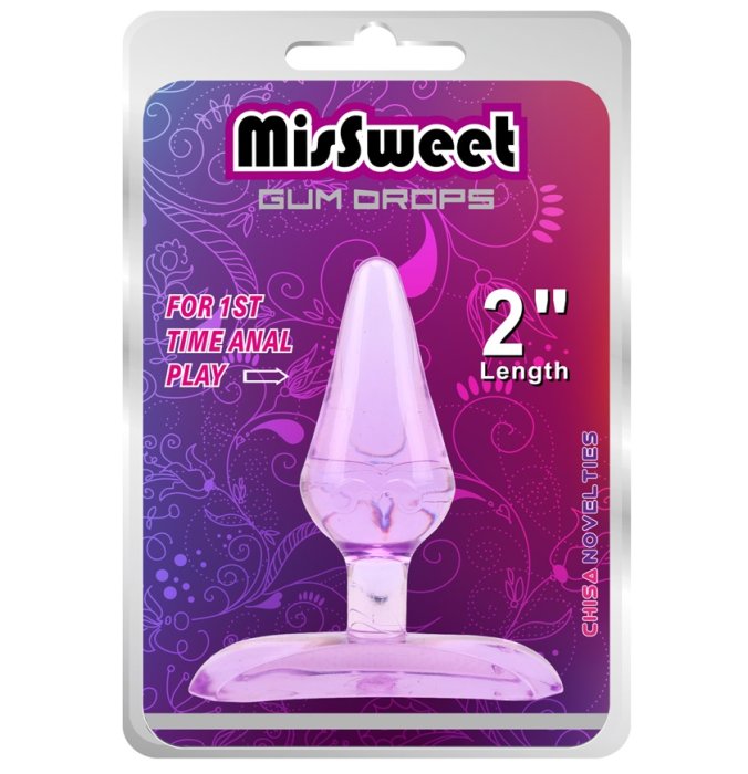 Plug Anal Purple, Silicon, Sweet - vedere frontala