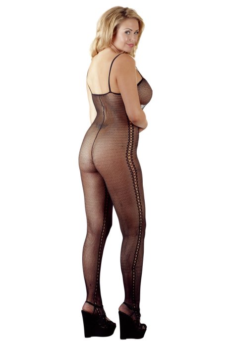 Catsuit Optic Mandy Mystery - Negru
