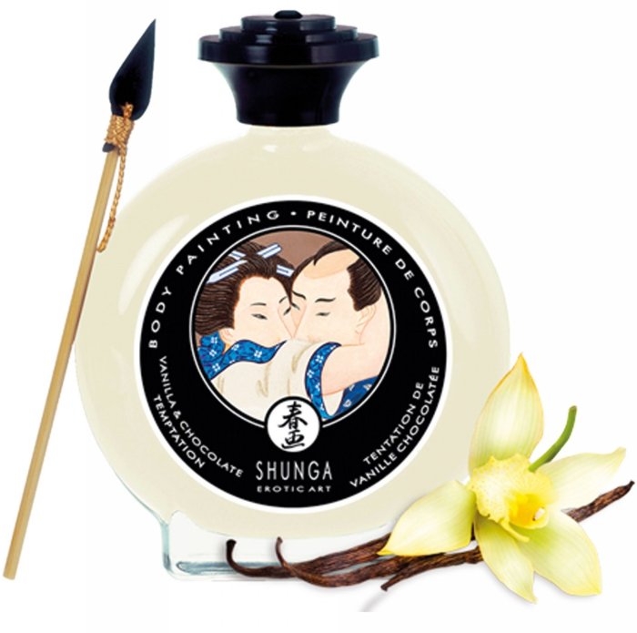 Ulei de Masaj Shunga "White Chocolate & Vanilla" -100 ml - detaliu design