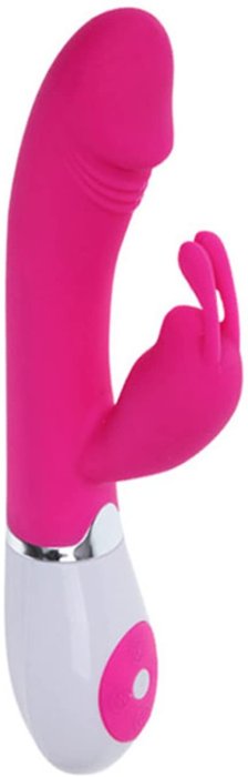 Vibrator Pretty Love »Gene« 20,4 cm - Roz - vedere frontala