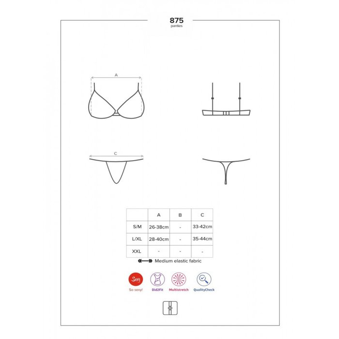 Set Lenjerie Intima  Obsessive - Negru