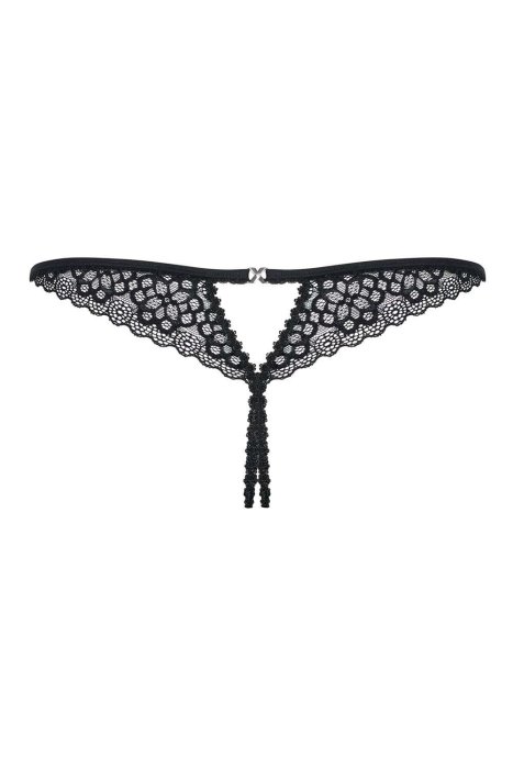 Bikini Obsessive Liferia, dantela neagra, elegant# - accesorii incluse