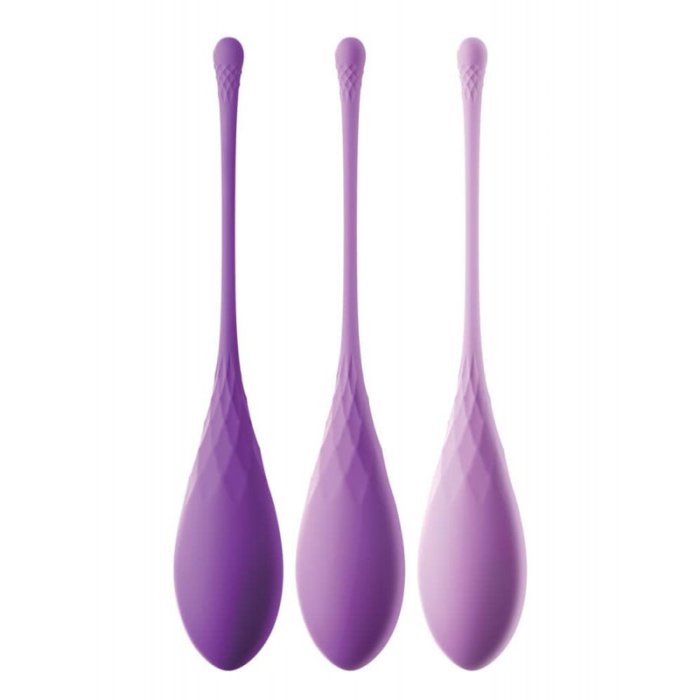 Set Bile Vaginale Fantasy pentru Ea »Exercitii Kegel« Violet - vedere laterala