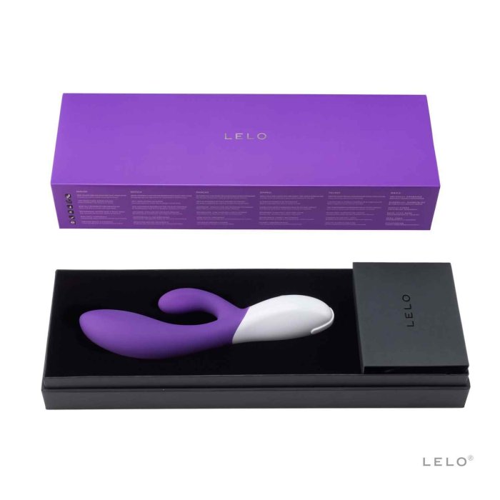 LELO INA 2 PURPLE Rabbit Vibrator DELUXE - accesorii incluse