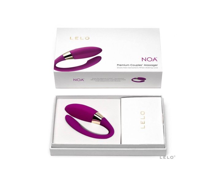 LELO NOA DEEP ROSE Deluxe Vibrator - vedere laterala