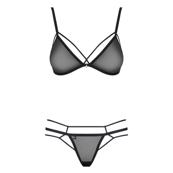 Set Lenjerie Intima  Obsessive - Negru