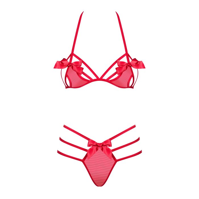 Set Obsessive Giftella Rosu# - culoare si material