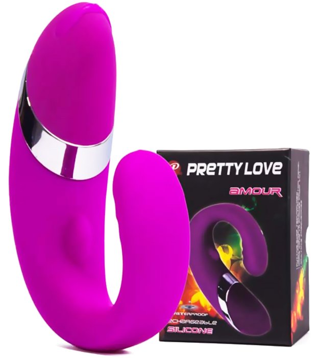 Vibrator Pretty Love »Amour« 18 cm - Violet - vedere frontala