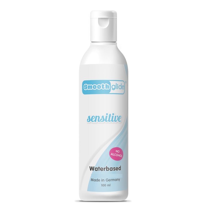 Lubrifiant, Smooth Glide™, Sensitive, efect relaxant, anti iritare, anti inflamator, 100 ml - vedere frontala