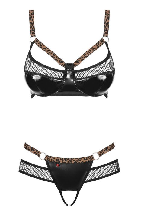 Set sexy Obsessive Electricia, Negru# - culoare si material