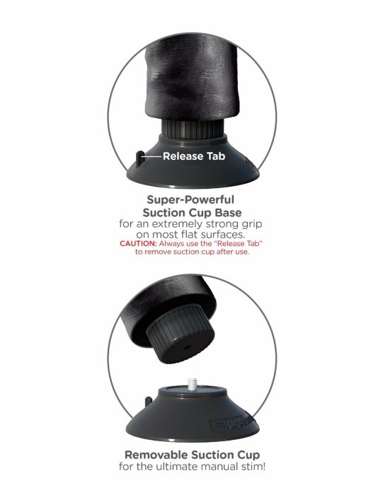 Vibrator Pipedream »King Cock« 23 cm - Negru
