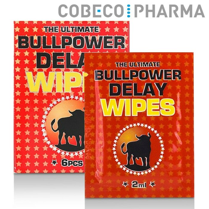 Servetele Anti-Ejaculare Cobeco "Bull Power Wipes" 6 Bucati - detaliu design