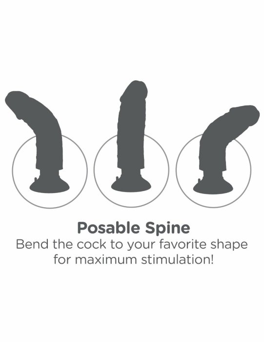 Vibrator Pipedream »King Cock« 23 cm - Negru