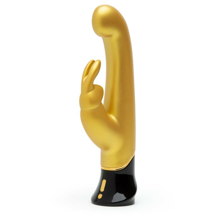 Fifty Shades Of Grey - Greedy Girl G-Spot Rabbit Vibrator Gold - culoare si material