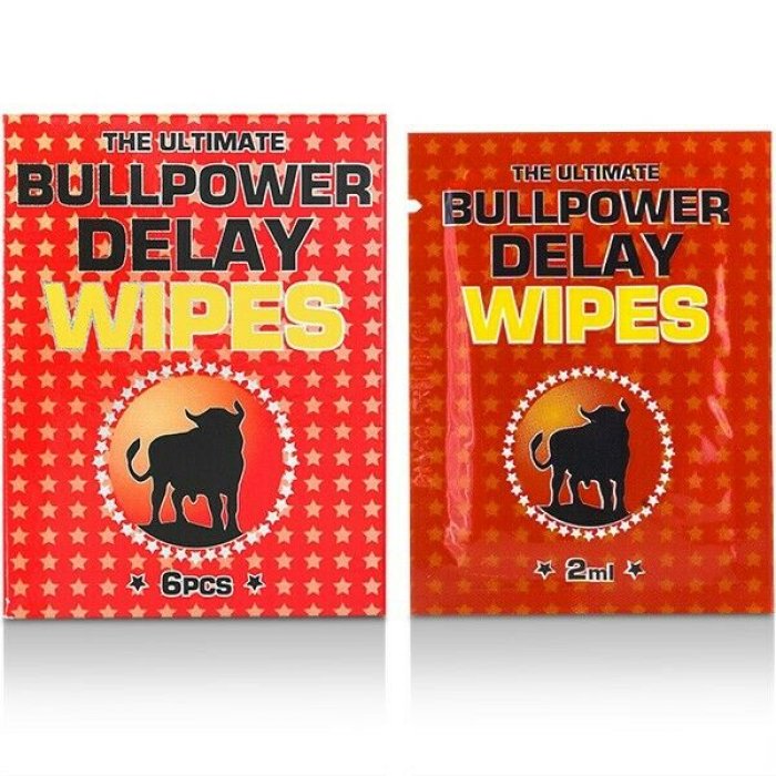 Servetele Anti-Ejaculare Cobeco "Bull Power Wipes" 6 Bucati - culoare si material